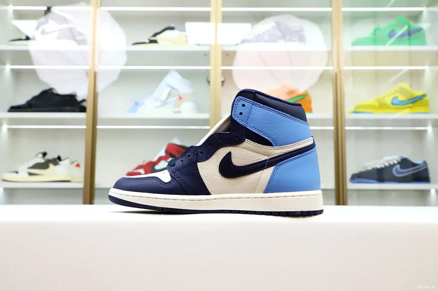 JORDAN OG 'OBSIDIAN' 1 AIR HIGH RETRO Kimikick 0724